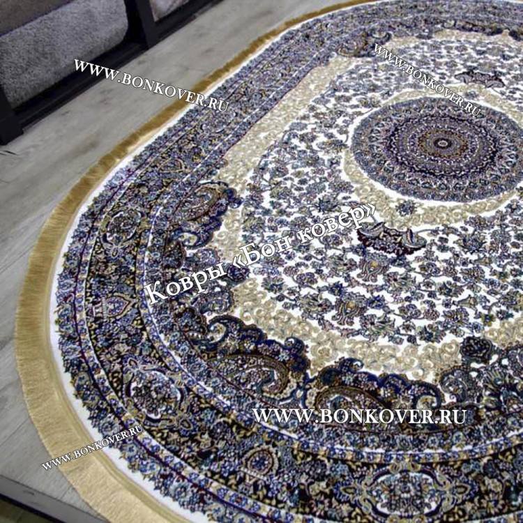 Иранский овальный ковер в гостиную арт 28774