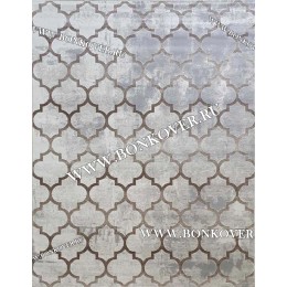 Ковер Турция Современный Дизайн 15 Серый с Коричневым