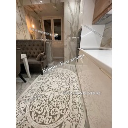 Овальный Ковер Из Вискозы Дизайн 1473 Овал