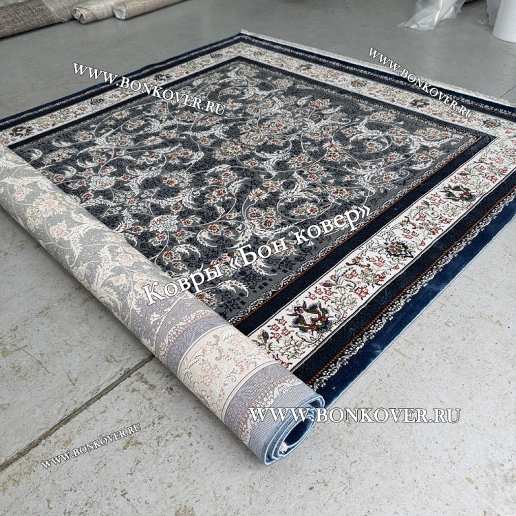 Турецкий Ковер Для Гостиной Дизайн 30568 Синий