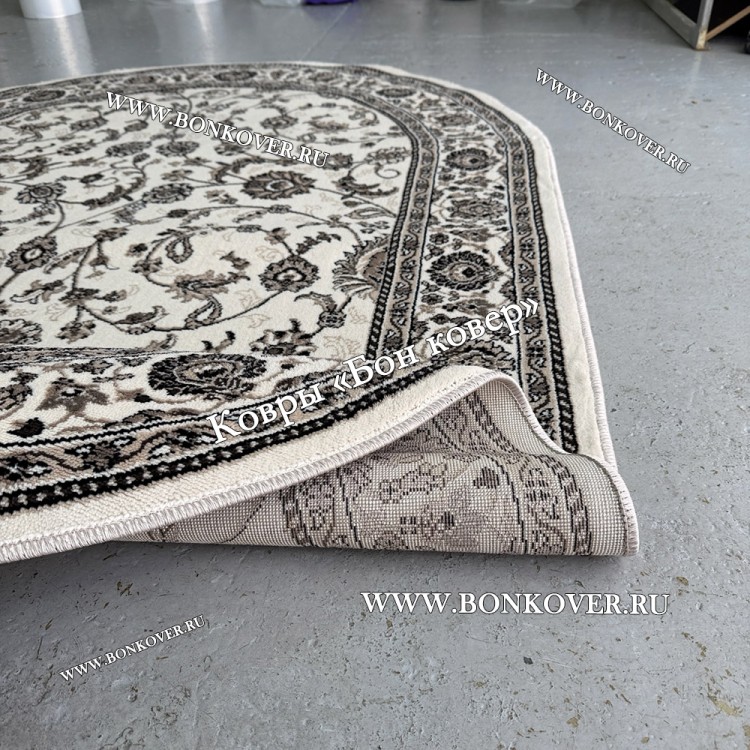 Российский Овальный Ковер Белый Дизайн 23860